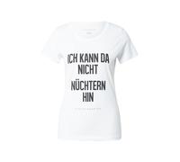 EINSTEIN & NEWTON T-shirt 'Ich Kann Da Nicht…' noir / blanc, Taille XS