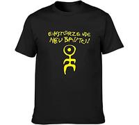 Einsturzende Neubauten T-Shirt Graphic Unisex Basic Men Short Sleeve Women Cotton Casual T-Shirt Black Tee Shirt (Large)