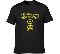 Einsturzende Neubauten T-Shirt Graphic Unisex Basic Men Short Sleeve Women Cotton Casual T-Shirt Black Tee Shirt(Small)