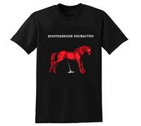 Einsturzende Neubauten Tee Shirts Graphic T-Shirts Graphic Men's Basic Short Sleeve Cotton Casual T-Shirt Black S Black XL