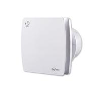 EINTTAX Ventilateur extracteur de 10,2 cm 56 CFM, montage mural, minuterie et amortisseur de retour, ventilateur extracteur silencieux pour salle de bain, cuisine, garage, 12 W, blanc