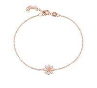 Einzelstück® Bracelet Daisy avec marguerites | Chaîne de bras en argent Sterling 925 plaqué or 18 carats | Antiallergique et sans nickel, taille unique, Argent sterling