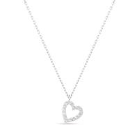 Einzelstück® Collier avec pendentif en forme de cœur en argent 925 I Chaîne Lovely I Collier en argent véritable I Cadeau pour femme et fille (joli collier argenté), Or