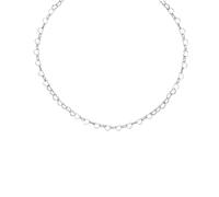 Einzelstück Collier en forme de cœur en argent 925 - Longueur réglable - 45 cm, 43 cm, 40 cm - Chaîne en argent avec cœurs connectés - Plaqué or 14 carats - Or rose - Cadeau pour femme et fille (cœurs