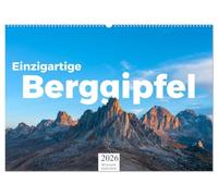Einzigartige Berggipfel (Wandkalender 2026 DIN A2 quer), CALVENDO Monatskalender: Die Gipfel der schlafenden Riesen.
