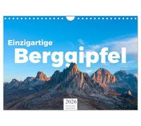 Einzigartige Berggipfel (Wandkalender 2026 DIN A4 quer), CALVENDO Monatskalender: Die Gipfel der schlafenden Riesen.