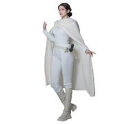 eioaner Costume Padme Amidala pour femme - Costume de la reine Padme Amidala Naberrie - Blanc - Ensemble complet pour Halloween
