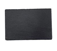 Eioflia Accessoires pour aquarium, ardoise pour reptile, habitat, roche, tortue, mangeoire, noir, taille M