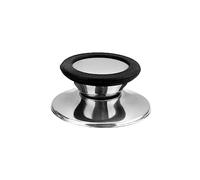 EIOLWJIEO Acier Inoxydable Anti-brûlure Pot Couvercle Bouton Remplacement ménage Cuisine Casserole Couvercle poignée Mise à Niveau Accessoires modifiés, Noir Petit
