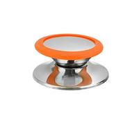EIOLWJIEO Acier Inoxydable Anti-brûlure Pot Couvercle Bouton Remplacement ménage Cuisine Casserole Couvercle poignée Mise à Niveau Accessoires modifiés, Orange Grand