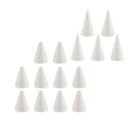 EIOLWJIEO Créativité avec des cônes en Mousse pour Les Loisirs créatifs : Petits Objets à Faire soi-même. Cônes en Mousse Blanche pour activités de Vacances et Souvenirs de fêtes Famille. Formes