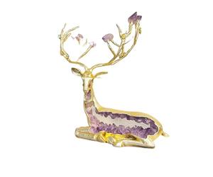 EIOLWJIEO Meuble TV attirant la richesse Chance et artisanat Décoration de prospérité pour la maison Vie moderne Meuble haut de gamme, Or, Court