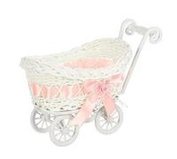 EIOLWJIEO Mini Panier à Fleurs en Osier pour décoration d'intérieur, en ABS, idéal pour la Maison et l'extérieur, Rangement de Bonbons, Ornement de Douche, Rose