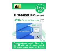 EIOTCLUB Carte SIM prépayée BizGlobeLink Utilisation internationale 200 pays Données 5G/4G LTE Sans contrat Rechargeable téléphones portables routeurs Wi-Fi