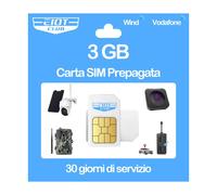 EIOTCLUB Carte SIM prépayée sans contrat, carte SIM compatible avec réseau SFR, 3 Go pendant 30 jours, données uniquement, pour LTE Caméra & Caméra Chasse & Localisateur GPS