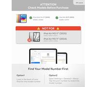 EIP Magnetix Étui clavier pour iPad (A16) 11e/10e génération (2025/2022), avec raccourcis stylet brevetés, protection et support à charnière réglable, étui amovible, rétroéclairage 7 couleurs