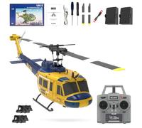 Eipol RC ERA C032 Hélicoptère RC 2,4 G 6 CH UH-1 Huey Flybarless, stabilisation gyroscope à 6 axes, avec maintien d'altitude et vol inversé 3D pour les amateurs d'adultes, 2 batteries
