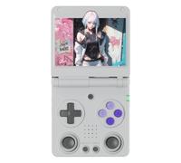Eipol RG34XXSP Console de jeu portable rétro à rabat, écran IPS 720 x 480, console de jeu Linux 64 bits, batterie rechargeable de 3300 mAh (gris/64G)