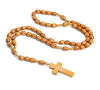 EIR Croix En Bois,Collier avec Croix Chrétienne à Suspendre au Mur,Chapelet Chretien,Décoration Cathlique pour Prier,DéCoration De Maison Religieuse,DéCoration De FêTe De PâQues