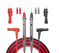 Eiranoly Multimètre professionnel câble de test 1000V 20A 1000V 1000V 1000V 40 pouces Kit de fils de mesure Sondes dorées Câble en silicone pour Fluke AstroAI Multimètre Petit