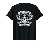Éirinn Go Brách Crâne de Pirate Irlandais Gan Eagla T-Shirt