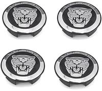 eirnghn Cache-moyeux avec 4pcs 57mm, Course Centre de Roue de Voiture Capuchon Capuchon Côte Voiture Badge Emblème, pour Jaguar XF XJ-S XJ-6 X-Type XE S-Type F-Pace F-Type XK8 XK XKR XFR,A-Black