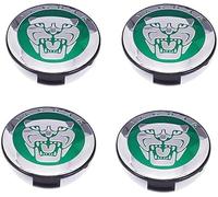 eirnghn Cache-moyeux avec 4pcs 57mm, Course Centre de Roue de Voiture Capuchon Capuchon Côte Voiture Badge Emblème, pour Jaguar XF XJ-S XJ-6 X-Type XE S-Type F-Pace F-Type XK8 XK XKR XFR,B-Green
