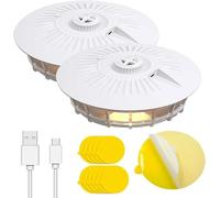 Eirolace 2 Pcs Piège À Puces pour Appartement,avec 15 Pastilles Adhésives