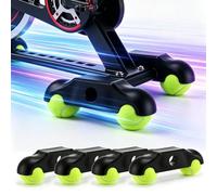 Eirolace 4 Plaques à Bascule avec 8 Balles de Tennis, Adaptateurs de Pieds à Bascule pour vélo d'intérieur, Entraîneur de vélo Portable Wippplatten, Tennisballfüße pour Wahoo Kickr Core 2