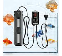 Eirolace Chauffage pour Aquarium 300W, Thermostat Digital avec Double Affichage, Arrêt Automatique & Protection Surchauffe, pour Eau Douce/Salée (Câble 2,3 m)