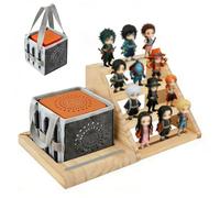 Eirolace Étagère Tonies pour Toniebox,Design Magnétique,4 Niveaux | avec Sac De Rangement,Stable Et sans Bavures,Idéale pour Figurines Toniebox
