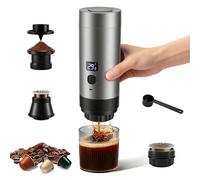 Eirolace Machine à café portable sans fil, mini machine à expresso 3 en 1 pour camping et voiture, charge USB, compatible avec capsules et café moulu, produit de voyage parfait et cadeau de camping