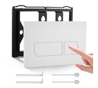 Eirolace Plaque De Commande WC Suspendu, Compatible avec Geberit Sigma 01/20/30/50/Up300/320, Plaque De Commande WC Suspendu avec Double Chasse D’Eau, Plaque De Déclenchement WC