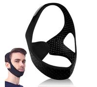 EIROVYA 1 Pièce Stop-Ronflement, Jugulaire Anti-Ronflement,Aide efficacement contre l'appareil à ronfler Pour réduire le ronflement.Appareils réglables,Souple, réduit efficacement le ronflement(Noir)