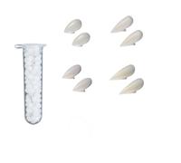 EIROVYA 16 Paires de dents de vampire, Vampire d'Halloween, Gel dentaire 5 g + appareil dentaire blanc