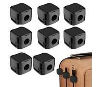 EIROVYA EIR 8 Pièces Cable Management,Attache Cable Adhesif,Clips Cable,Organiseur Bureau,Range Cable Bureau Magnétique,Organisateur Cable,pour Bureau,Table de Nuit,Câbles de Chargement,HDMI,USB,Noir