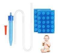 EIROVYA Mouche-Bébé,Kit Mouche-bébé manuel, Aspirateur nasal Manuel, Aspirateur nasal nouveau-né Evolutif, 0-3 mois et + 3 mois, Fonctionne au souffle, démontable et lavable, 41 pièce
