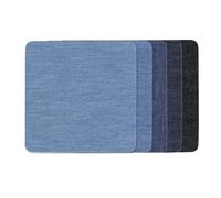 EIROVYA Patchs thermocollants pour jeans, lot de 20 patchs thermocollants, pour l'intérieur et l'extérieur,kit de réparation pour vêtements, pantalons et tissus, 12,5 cm x 9,5 cm (bleu et noir)