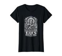 Eir's Healing Hall Bones Bones Battle Recovery T-Shirt Graphique avec Valeur, Femme, Noir, M