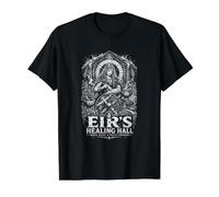 Eir's Healing Hall Bones Bones Battle Recovery T-Shirt Graphique avec Valeur, Homme, Noir, M