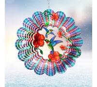 Eiryhope Éolienne à Vent en Forme de Colibri à Suspendre pour l'extérieur crée des Effets cinétiques 3D - Décoration de Jardin - Cadeau Unique