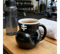 EIRZNGXQ Tasse à café 3D en forme de gant de boxe, tasse à café fantaisie avec intérieur en acier inoxydable, faite à la main, en forme de gants 3D amusants, pour les amateurs de boxe (noir, 1 pièce)