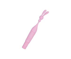 EIS, vibromasseur, 'vibromasseur en silicone en forme de lapin, 20 cm', étanche, avec poignée, silicone doux pour la peau