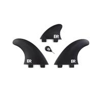 Eisbach Riders Planche de surf Sustainable FCS Rapid River Surfing Set (noir, M - 2,6") - Fabriqué en Allemagne à partir de plastique recyclé