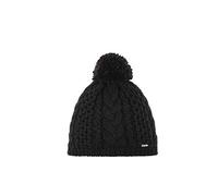 Eisbär Afra Bonnet à Pompon pour Femme - Motif torsadé Classique - Pompon en Laine Moelleuse - Respirant - Intérieur en Polaire Chaude - Ajustement Parfait - Bonnet d'hiver pour Femme