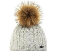EISBÄR Afra Lux Kids, 55, blanc, bonnet d'hiver enfant, partiellement doublé, 89073