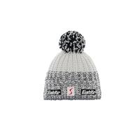 Eisbär Bonnet à Pompon Refocus Skipool Bonnet en Laine Bonnet de Ski (Taille Unique - Blanc-Gris)