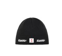 Eisbär Bonnet en Tricot Trop Skipool Femme/Homme - Made in Austria Laine Casquette Forme Melon de Ski avec Doublure, Doublure Hiver Automne-Hiver - Taille Unique Noir