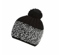 Eisbär Bonnet Focus Pompon Unisexe Tricoté Noir/Blanc