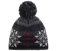 Eisbär - Ike Pompon - Bonnet - One Size - grey / white / ketchup